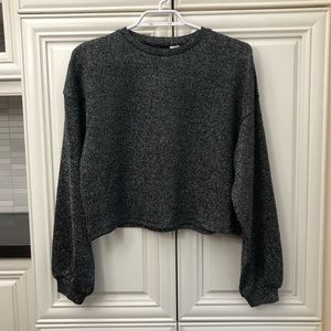 EUC Divided by H&M silver sparkly sweater